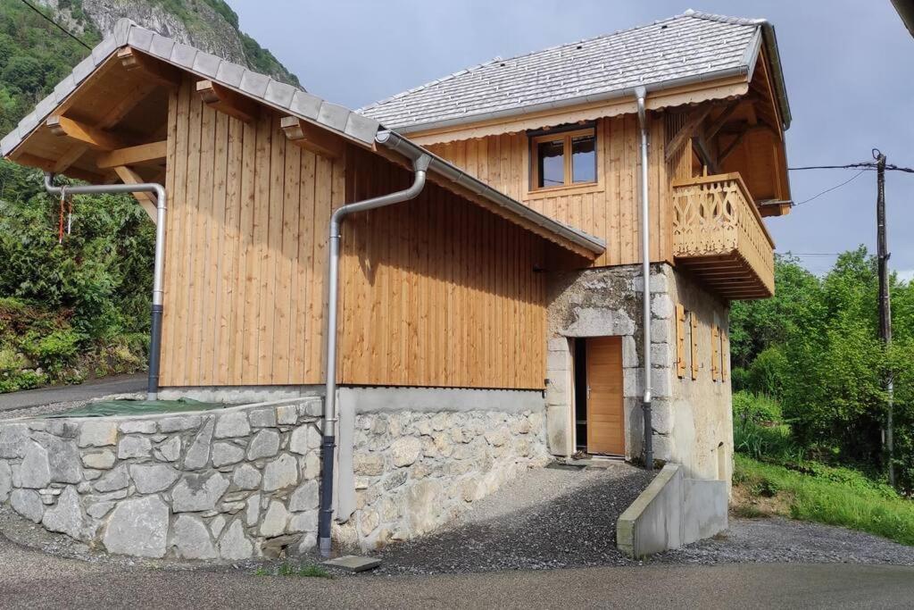 L'Echappee Belle En Montagne - Site Location-Chalet Mieussy Exteriér fotografie