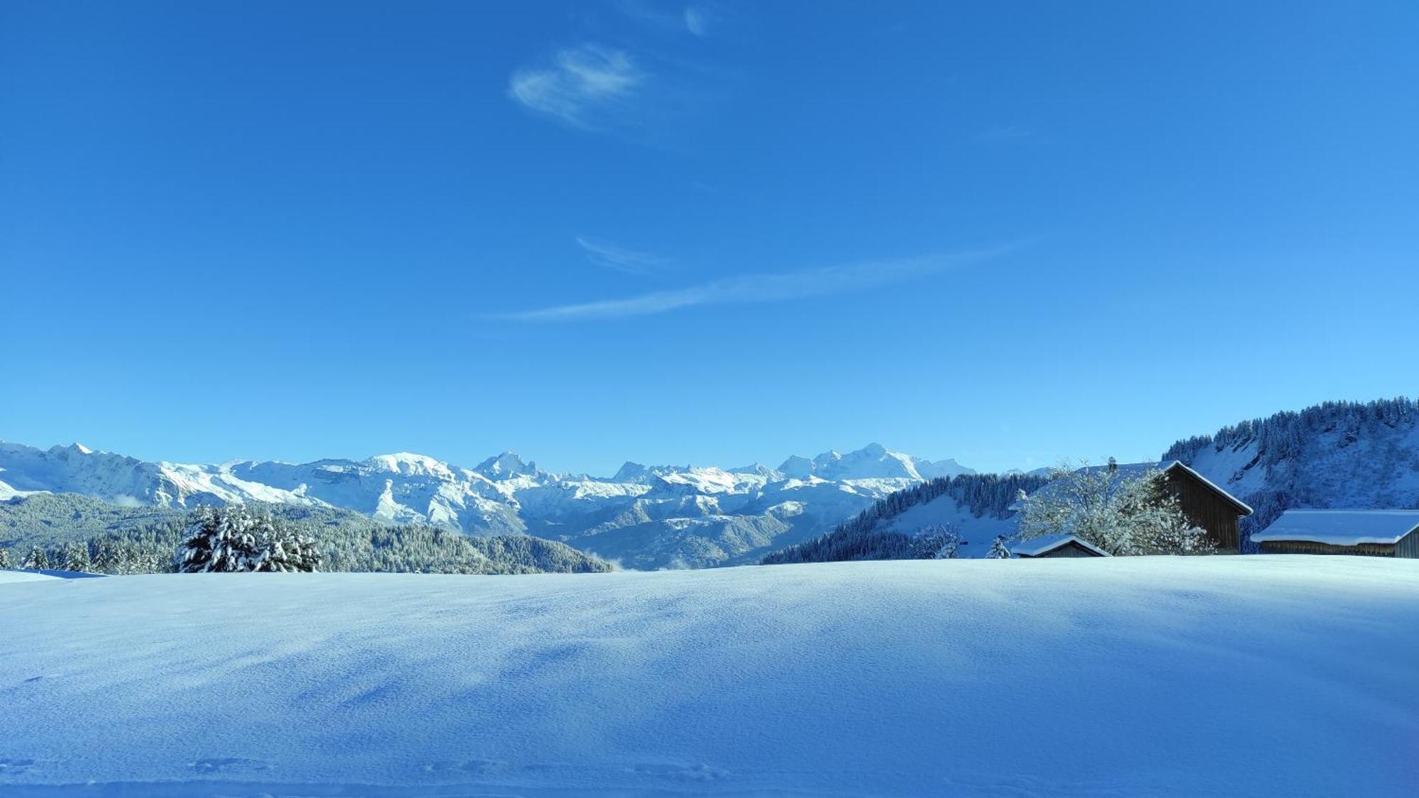 L'Echappee Belle En Montagne - Site Location-Chalet Mieussy Exteriér fotografie